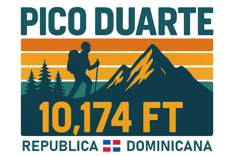 Pico Duarte T-Shirt: Celebrating the Highest Peak in the Caribbean